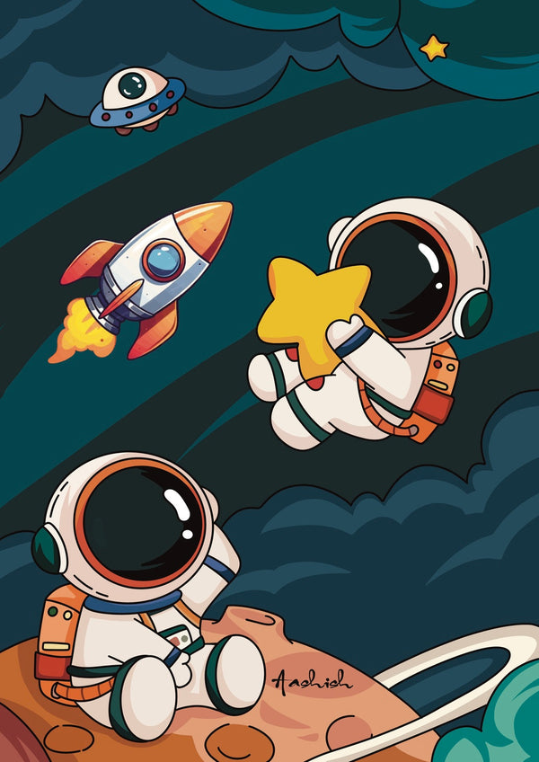 A Cosmic Bond art poster – A Cosmic Bond wall decor | FLO