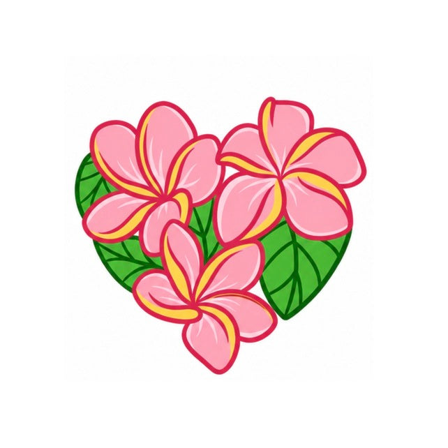 Pink Plumeria Trio